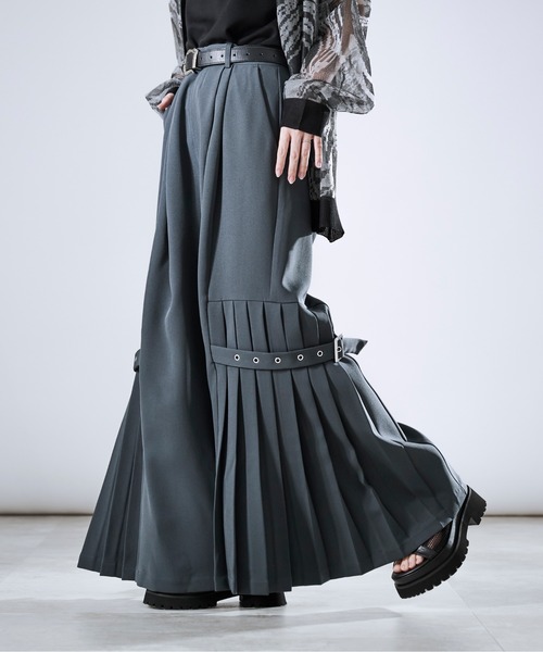gomme サイドプリーツサルエルパンツ ヨウジヤマモト プールオムYohji Yamamoto POUR HOMME サイド