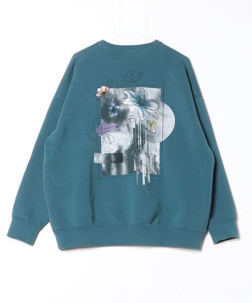 「HARE」 スウェットカットソー S ブルー メンズ