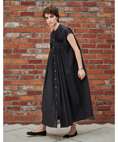 Bshop 「india industry」ノースリーブワンピース 1 オフホワイト