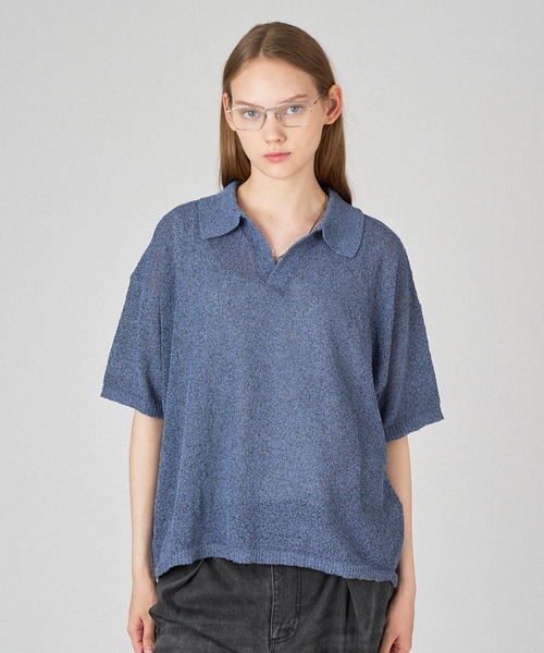 【美品】 SEEALL OVERSIZED SKIPPER POLO ポロシャツ Skipper Polo