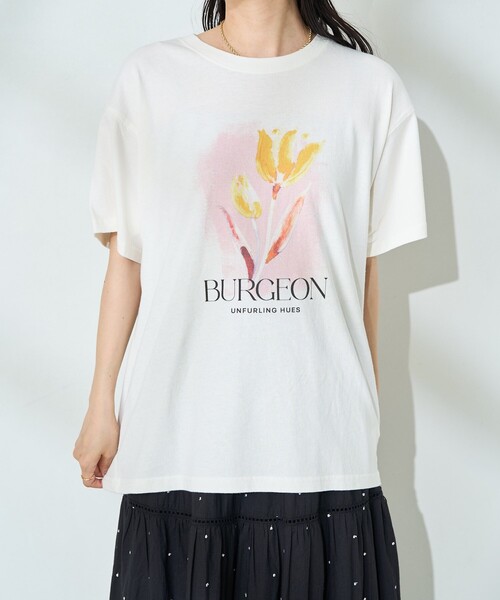 【新品】rosy monster flower enchanted Tシャツ FREAK'S STORE tシャツ flower painting Tシャツ/フラワー