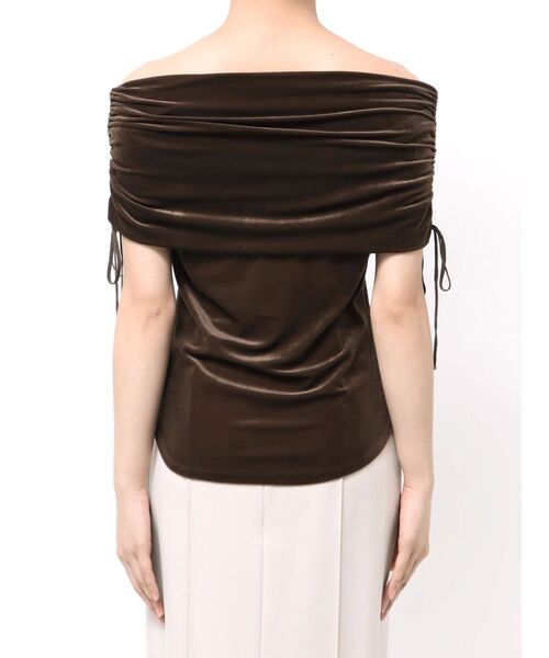 LAGUNAMOON（ラグナムーン） tシャツ ライトベロアオフショルトップス