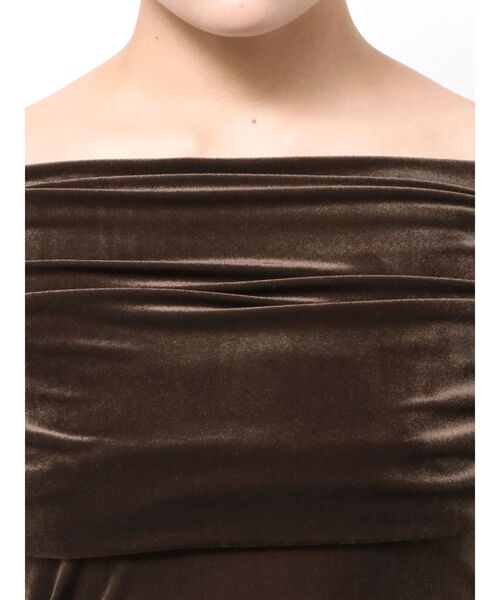 LAGUNAMOON（ラグナムーン） tシャツ ライトベロアオフショルトップス