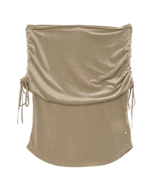 LAGUNAMOON（ラグナムーン） tシャツ ライトベロアオフショルトップス