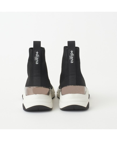 「+diana」 ショートブーツ 24 ブラック レディース_画像4