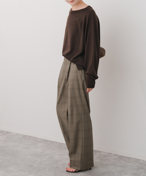 Spick and span  グレンチェック　テーパードパンツ Spick and span グレンチェック テーパードパンツ Spick and span