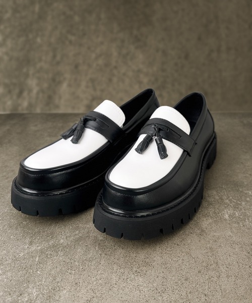 CALIFORNIA OUTFITTERS ローファー 6C37 タッセル ボリュームソール
