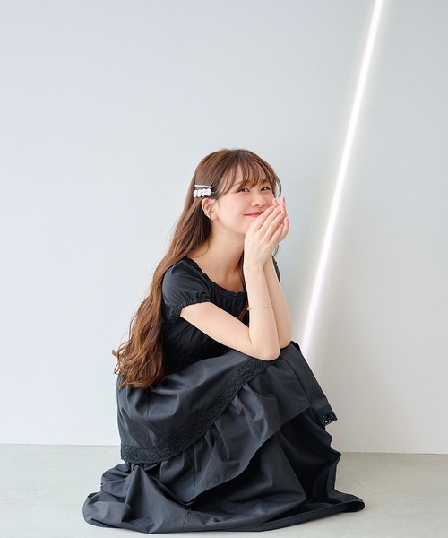 powwa more ワンピース ロマンティックフリルティアードワンピース