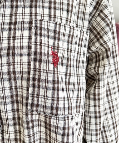 U.S. POLO ASSN.（ユーエスポロアッスン） ブラウス シャツ moment＋