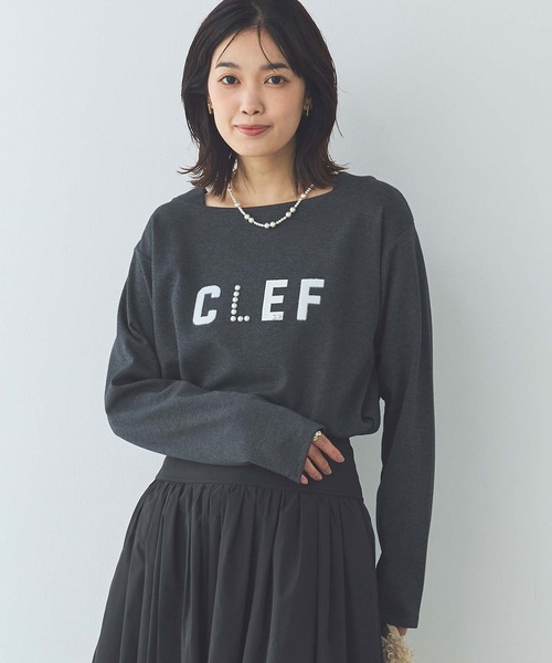 アヤン　スクエアネックカットソー　黒 スクエアネックカットソー【洗濯機OK】（2002542212