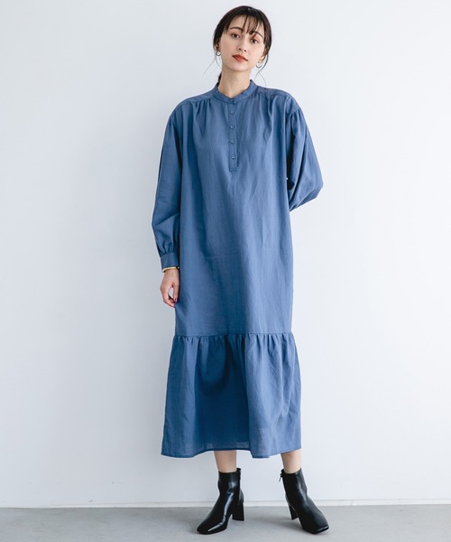 「A part by」 長袖ワンピース FREE ベージュ レディース_画像3