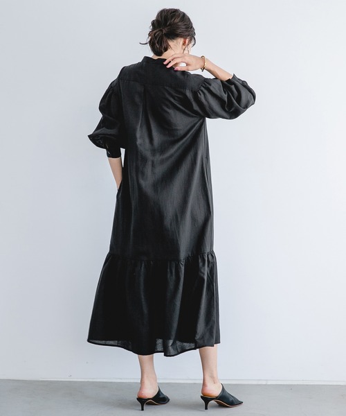 「A part by」 長袖ワンピース FREE ベージュ レディース_画像4