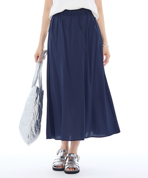 インディヴィ　フレアスカート　ブラック　春、夏　日本製 Lajour｜日本製ボリュームフレアスカート | Rakuten Fashion