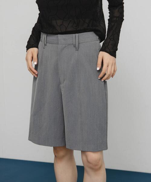 KBF（ケービーエフ） パンツ フロントステッチショートパンツ