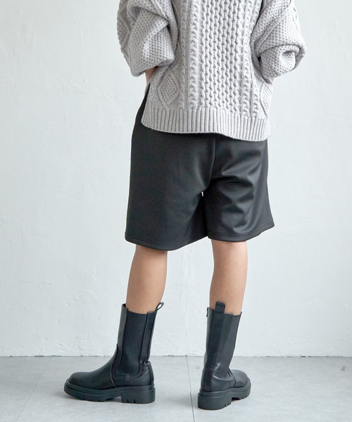 notch. ハーフパンツ スラックス パンツ 短パン ジャージハーフパンツ