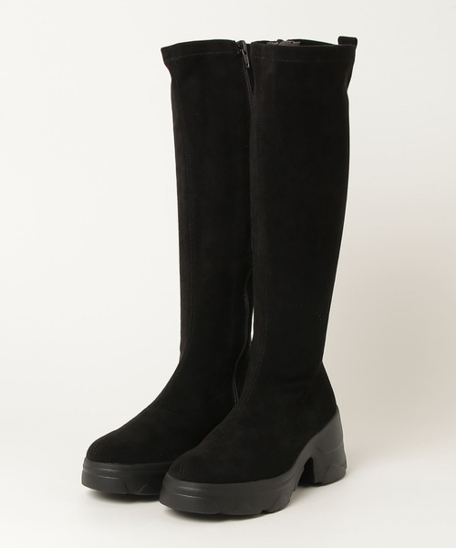 diana（プラスダイアナ） ブーツ 「軽量」厚底ストレッチロングブーツ