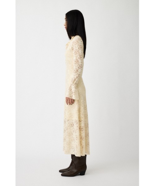 MOUSSY（マウジー） ワンピース FLOCKY LACE DRESS/フロッキー レース