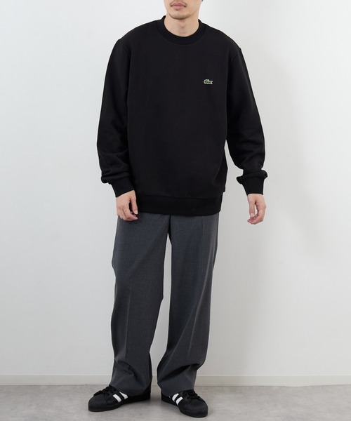 ラコステ BIG ロゴ トレーナー　スウェット　ユニセックス　XS　☆美品☆ LACOSTE（ラコステ） トレーナー スウェット ワンポイントロゴ クルー