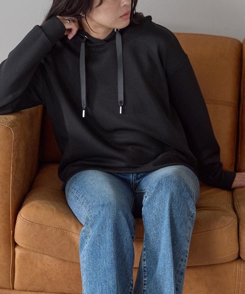 パーカー ダンボール脇スリットパーカー レディース | Fizz