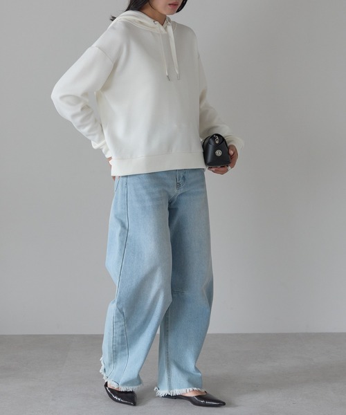 パーカー ダンボール脇スリットパーカー レディース | Fizz | 11