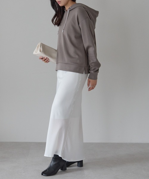パーカー ダンボール脇スリットパーカー レディース | Fizz | 16