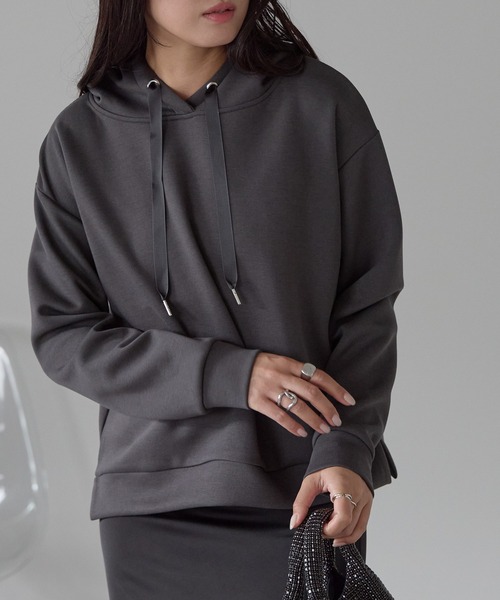パーカー ダンボール脇スリットパーカー レディース | Fizz | 18