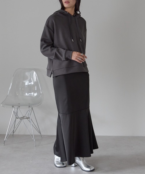 Fizz（フィズ） パーカー ダンボール脇スリットパーカー レディース