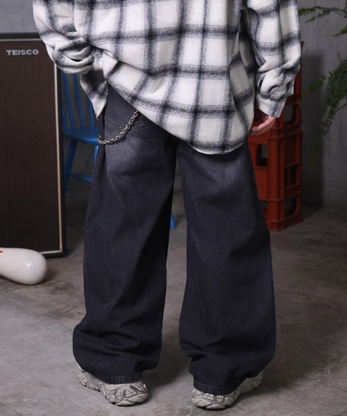 ジーンズ AW バレルレッグ リジット ウォッシュ カーブパンツ デニム