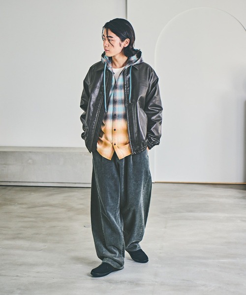 BAYFLOW パンツ コーデュロイワイドパンツ メンズ : ZOZOTOWN