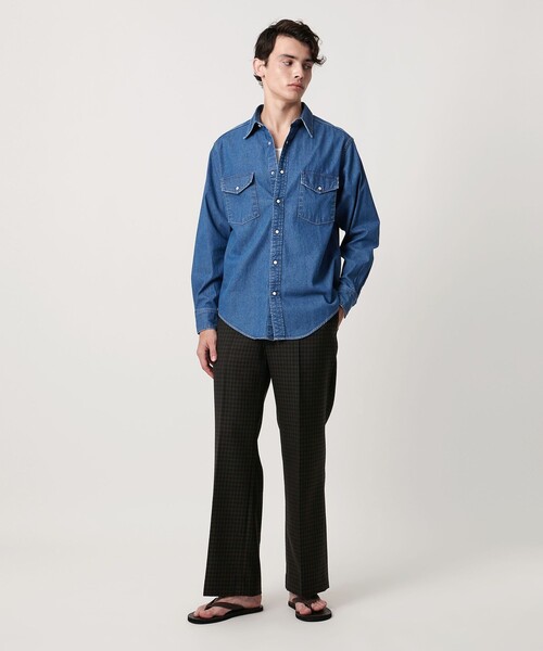 UNITED ARROWS シャツ シオタ スビンコットン ダンガリー ウエスタン
