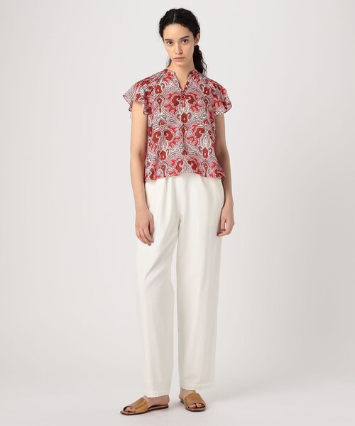 「SOULEIADO」 半袖ブラウス 36 ブルー系その他2 レディース_画像5