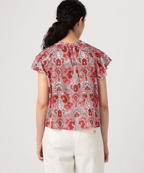 「SOULEIADO」 半袖ブラウス 36 ブルー系その他2 レディース_画像6