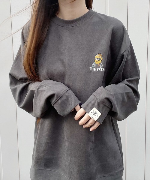 トレーナー スウェット オジー刺繍 ポンチスウェードスウェット レディース | ブランド登録なし | 06