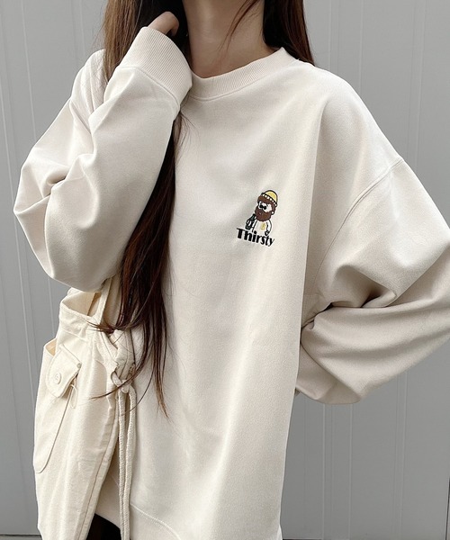 トレーナー スウェット オジー刺繍 ポンチスウェードスウェット レディース | ブランド登録なし | 07