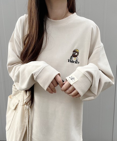 トレーナー スウェット オジー刺繍 ポンチスウェードスウェット レディース | ブランド登録なし | 08