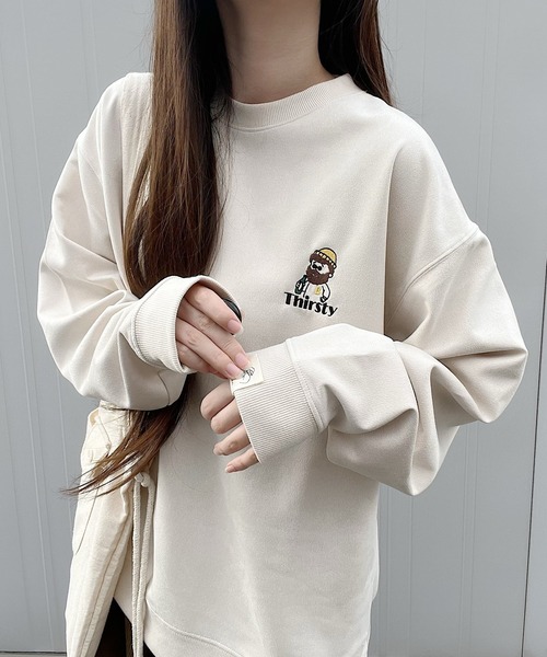 トレーナー スウェット オジー刺繍 ポンチスウェードスウェット レディース | ブランド登録なし | 13
