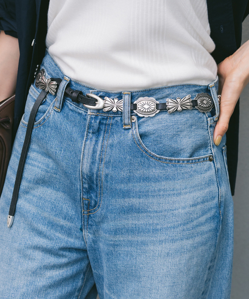 都内フレームワーク購入PUNTOVITA プントヴィータ別注コンチョベルト セール】【PUNTOVITA/プントヴィータ】コンチョベルト（ベルト