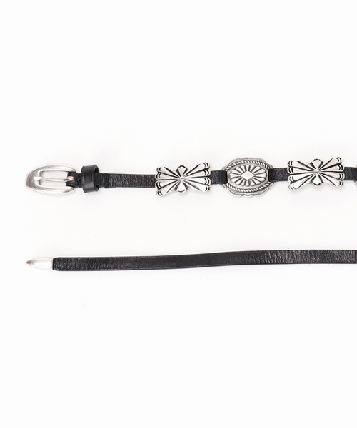 【PUNTOVITA/プントヴィータ】 BLACK CONCHO BELT PUNTOVITA/プントヴィータ】CONCHO LEATHER BELT（ベルト）｜Puntovita
