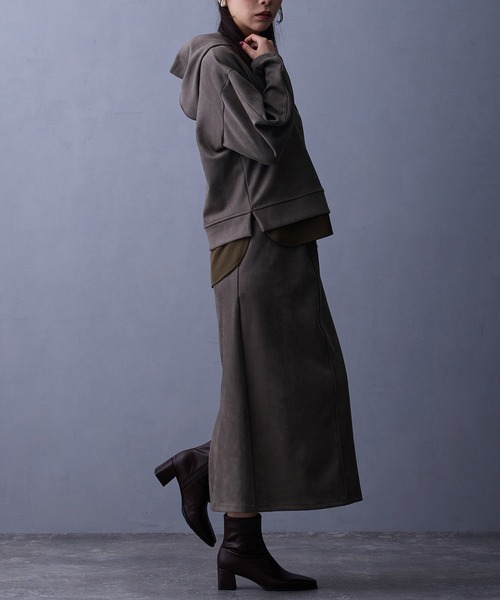 NICOLE white（ニコルホワイト） ワンピース 「セットアップ」フード