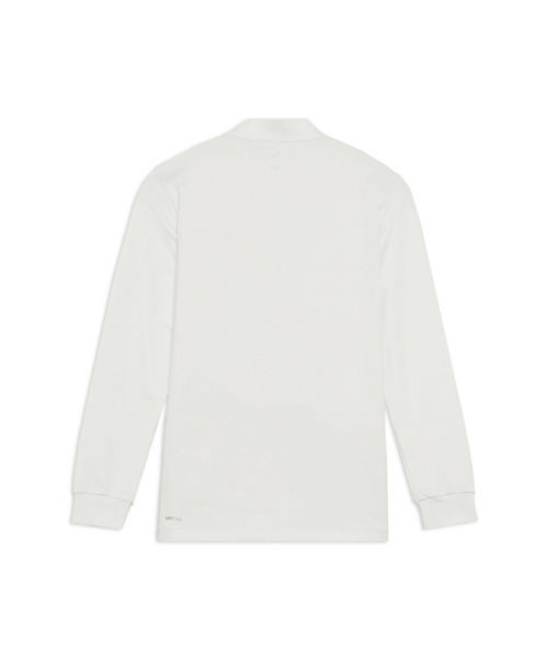 PUMA ホワイト 長袖 ハイネック 140 PUMA（プーマ） tシャツ メンズ ゴルフ PB ハーフジップ 長袖