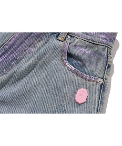 ジーンズ デニム デニムパンツ FOIL WASHED ONE POINT RELAXED FIT DENIM PANTS レディースの画像