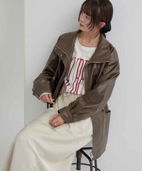 【新品タグ付き】mystic ブルゾンジャケット mystic（ミスティック） ブルゾン アウター 「2サイズ展開/ウエストが