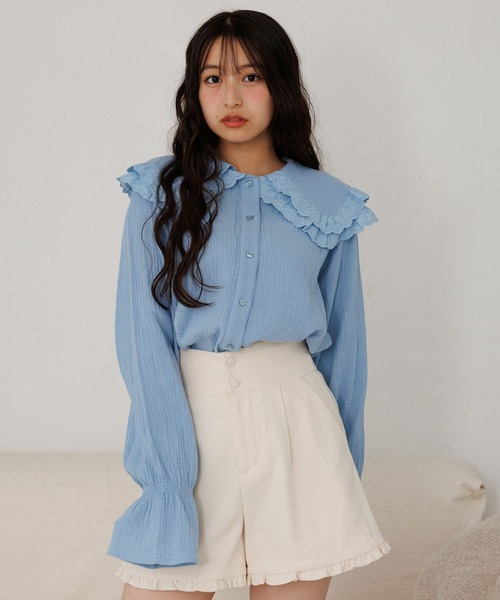 repipi armario 2024 ブレザー上下セット、ブラウス、 repipi armario（レピピアルマリオ） ブラウス シャツ 「girly line
