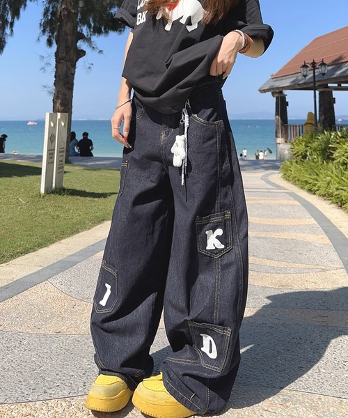 WESTSEA（ウエストシー） ワイドパンツ ジーンズ デニム デニムパンツ