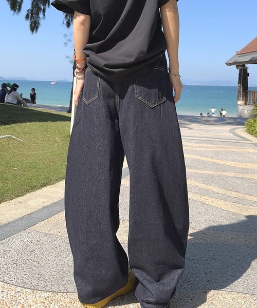 WESTSEA（ウエストシー） ワイドパンツ ジーンズ デニム デニムパンツ