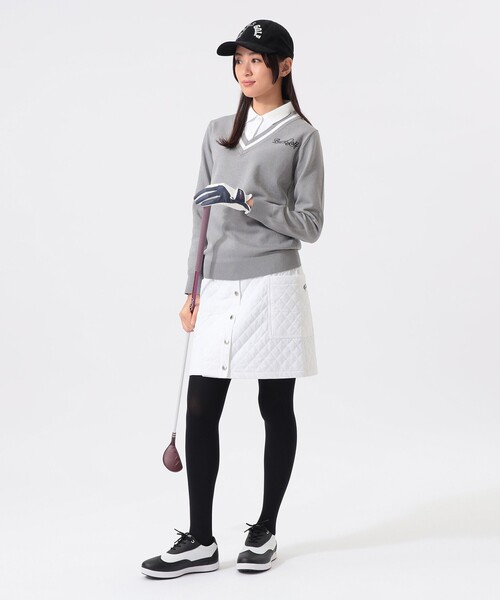 BEAMS GOLF ダイヤモンドパターン セーター 、スカートのセット 43260169353_C_1.jpg