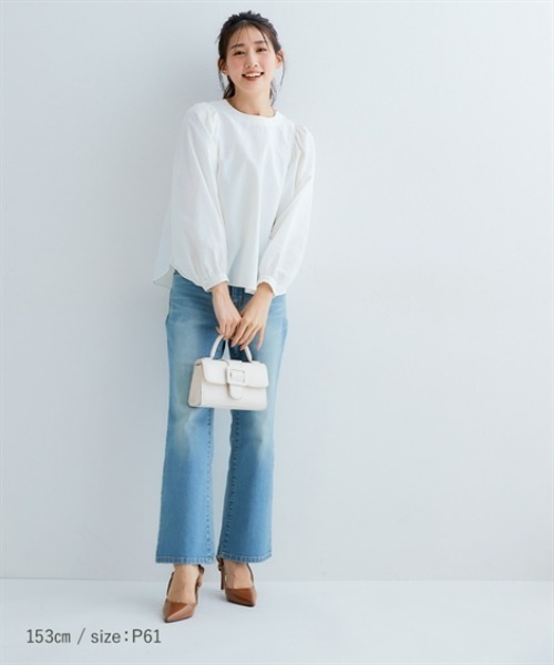 「Petitjo」 デニムパンツ 61 ブルー レディース_画像7