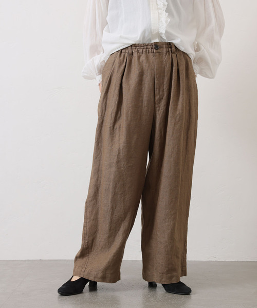 「JOURNAL STANDARD LUXE」 イージーパンツ SMALL ネイビー レディース_画像2