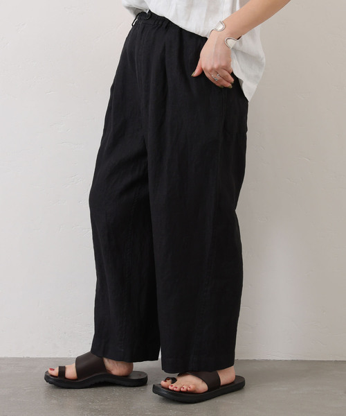 「JOURNAL STANDARD LUXE」 イージーパンツ SMALL ネイビー レディース_画像5