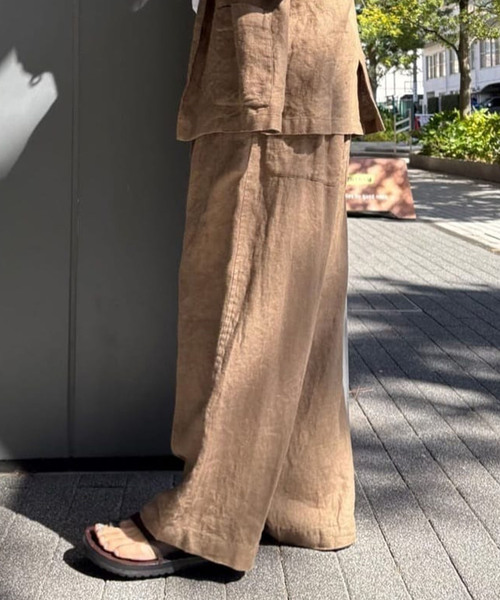 「JOURNAL STANDARD LUXE」 イージーパンツ SMALL ネイビー レディース_画像10